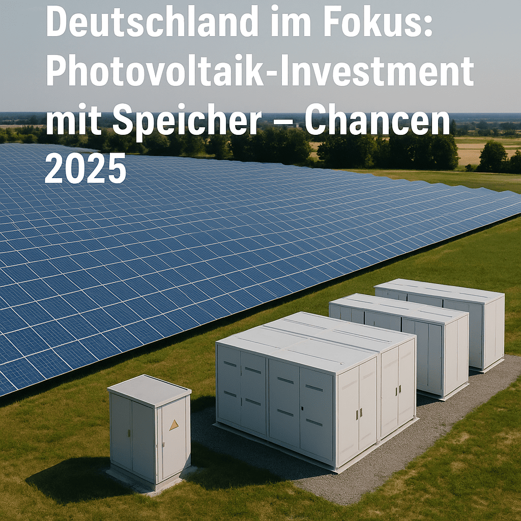 Deutschland im Fokus: Photovoltaik-Investments mit Speicher – Chancen 2025 mit SunShine Sales Photovoltaik Investment, PV-Anlage mit Speicher, Solar Direktinvestment, Batteriespeicher Rendite, EEG Vergütung 2025, steuerliche Vorteile Photovoltaik, Investitionsabzugsbetrag PV, Sonder-AfA Solaranlage, nachhaltige Rendite PV, Speicherförderung Deutschland, SunShine Sales Erfahrungen, PV Speicher kaufen, Gewerbedach Photovoltaik, Stromspeicher Wirtschaftlichkeit, Photovoltaik Finanzierung, PV-Investment Bayern, Photovoltaik Anlage mit Speicher kaufen, Photovoltaik Steueroptimierung, Ertragsprognose PV, ROI PV Speicher